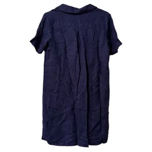 Anthropologie Women Linen Blend Dress Blue Ish Purple Size 4P Tie Up Front‎ City thumbnail 2