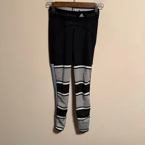 Stella McCartney by ADIDAS Black STU Panelled Zipper Ankle Legging- Size XS thumbnail 6