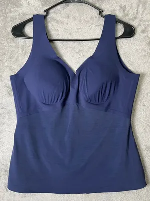 Honeylove LiftWear Seamless Shaping Tank Top‎ Size XL Shapewear Navy thumbnail 1