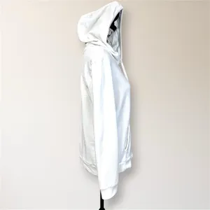 Vintage GAP Floral Embroidered Logo Full Zip Hoodie M White Blue Sweatshirt Y2K thumbnail 6