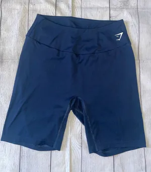 Gymshark Women's Navy High-Waist Bike Shorts thumbnail 1
