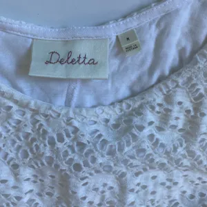 Deletta Anthropologie White‎ Crochet Lace Tank Scoop Neck Lined Medium OB520459 thumbnail 6