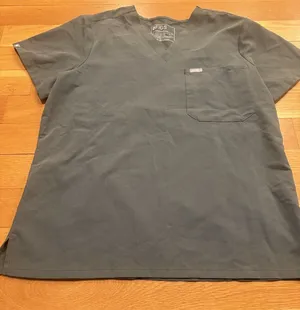 Figs Size Large (L) V-Neck Scrub Top with Chest Pocket thumbnail 1