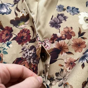 Antonio Melani brown floral blouse with belt thumbnail 5