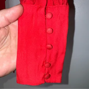 Revolve LPA red wrap crop top - size XXS Silk‎ Blend CP thumbnail 7