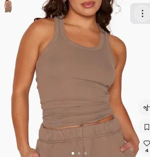 SET Active Beige Ribbed Tank size XL thumbnail 1