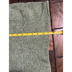 Aerie women’s XS Ribbed Knit High Waisted Flare Pants Green stretch foldover boh thumbnail 5