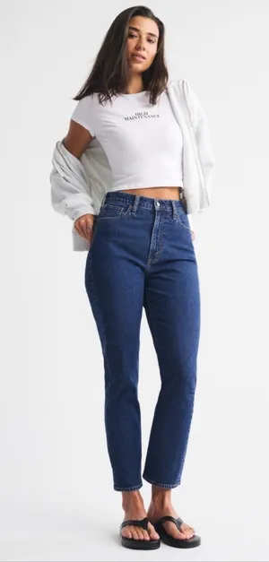 The Ankle Straight Abercrombie Ultra High-Rise thumbnail 1