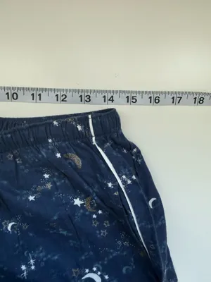 Victoria’s Secret Celestial Wide Leg Pajama Pants Blue Metallic thumbnail 6