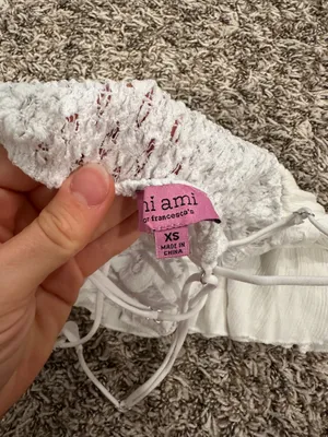 Francesca's white lace going out top thumbnail 3