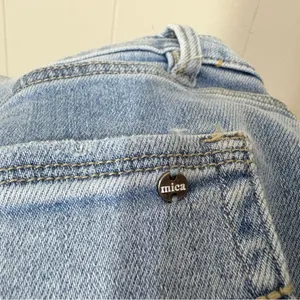 Mica Los Angeles Super High Rise Straight Leg Jeans Size 31 Loose Fit thumbnail 12