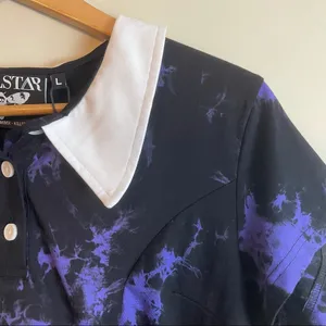 KILLSTAR Gothic Dye Fast Crop Top in Violet thumbnail 3