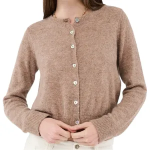Roller Rabbit Women’s Size S Camel Tan Lurex Shine Moxie Sweater Cardigan thumbnail 2