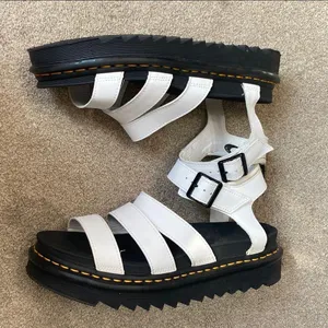Dr. Martens Blaire White Strappy Gladiator Platform Sandals Size 10 thumbnail 3
