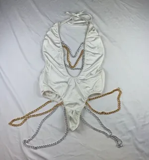 NEW Lingerie Bodysuit White thumbnail 5