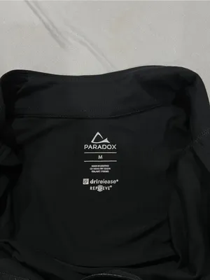 Paradox Women's Black Merino Blend Top Size Medium Long Sleeve With Thumbholes thumbnail 11