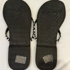 Roxy Blondie Sandals – Black & White Striped – Women’s Size 9 thumbnail 3