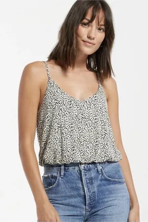 Z Supply NWOT Women's Mirabel Cheetah Print Tank Cami Size S thumbnail 1