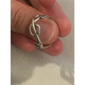 925 sterling silver ring band size 8.75 lot c10 music note thumbnail 4