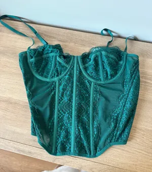 Corset Top Shein Green Sage thumbnail 1