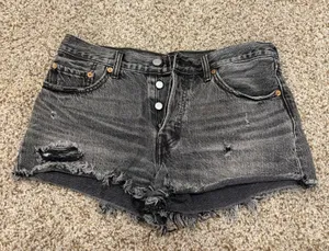 Levi’s Shorts 501 Women’s Black Denim shorts thumbnail 1