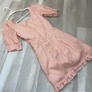 For Love & Lemons Dress striped corset mini selman womens Orange (xsmall) party thumbnail 5