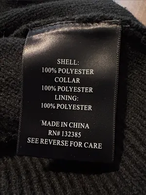 Love Token Medium Black Faux Fur Collar Knit Vest with Waist Tie thumbnail 4