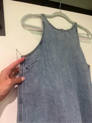 Lucky Brand Snap Back Denim Dress size small thumbnail 6