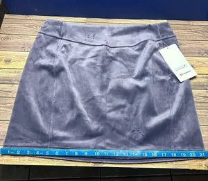 Lululemon Scuba High Rise Mini Skirt Velvet NWT Size XL (NFAL) LW8AL9S thumbnail 8