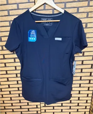 Scrubstar‎ Black Scrub Top Size Small thumbnail 1