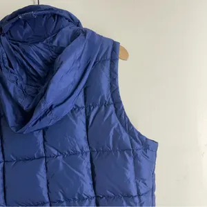 Abercrombie & Fitch Vintage Puffer Vest Blue Quilted Hooded Women’s Y2K thumbnail 4
