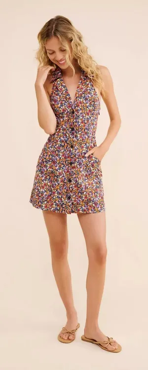 Maeve Sleeveless T-Back Blazer Mini Dress Size Small thumbnail 1