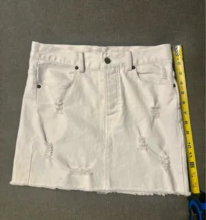 Olivaceous White Jean Skirt thumbnail 4