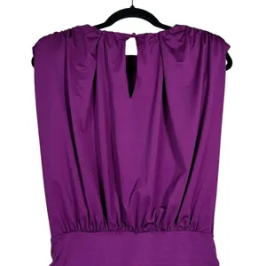 8 M Veronica Beard Bora Draped Mini Dress Ruched Bodycon stretch satin Purple thumbnail 6