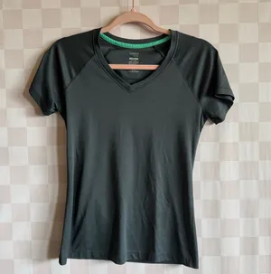 Danskin Women's Grey V-Neck Active Tee thumbnail 1
