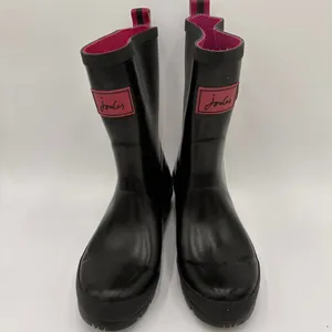 Joules Women's Black Kelly Welly Mid Height Rain Boots Size 7 thumbnail 3