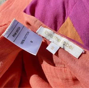 Love The Label Cut-Out Dress in Coral Color Combo thumbnail 3