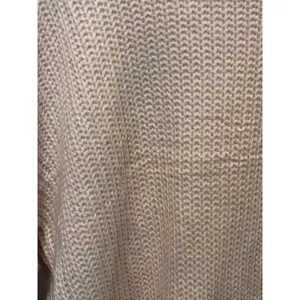 Women's Cream Textured Knit Balloon Sleeve Sweater Size L thumbnail 7