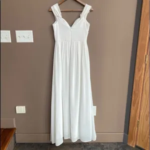 Lulus Make Me Move Maxi‎ Dress in White Size Extra Small thumbnail 4