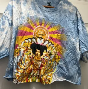Oversized cropped hippie shirt Size XL thumbnail 1