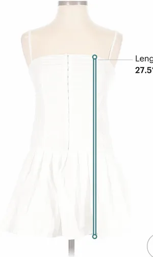 White ZARA Dress Mini thumbnail 4
