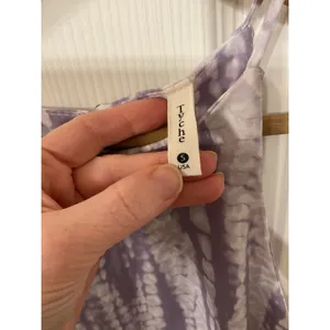 Tyche Lavender Tie Dye Racerback Shift Mini Dress | Boho Resort Vacation, S thumbnail 6