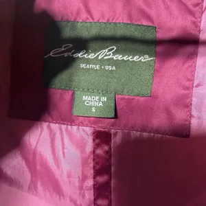 Eddie‎ Bauer Goose Down Puffer Vest Women's Small Pink 550 Fill Quilted Zip thumbnail 12