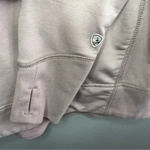 Kuhl Rhea Pullover Hoodie French Terry Cowl Neck Ribbed Shirt Lavender City Grey thumbnail 5