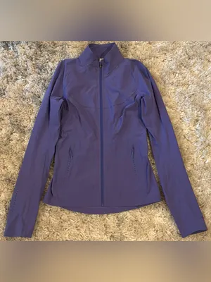 #44 NWOT Lululemon Fast And Free Windbreaker Women's Purple Active Jacket Size 4 thumbnail 7