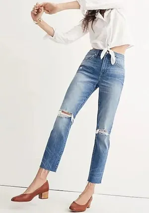 Madewell The High Rise Slim‎ Boyjean Jeans thumbnail 1
