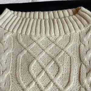 JODIFL Off White Cable Knit Chunky Sweater size S thumbnail 4
