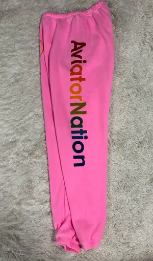 Pink Aviator Nation Sweatpants thumbnail 2