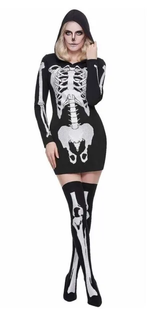 Spirit Halloween Glitter Day Of The Dead Costume Sz S thumbnail 1
