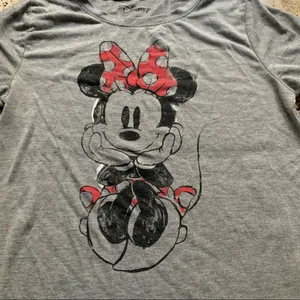 Minnie Mouse Disney Gray Short Sleeve T Shirt S thumbnail 4